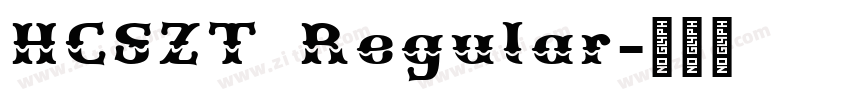 HCSZT Regular字体转换